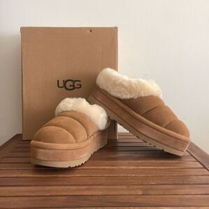 UGG Tazzlita Slip On Cozy Slippers Chestnut USA Women Size 11/UK 9/EU 42